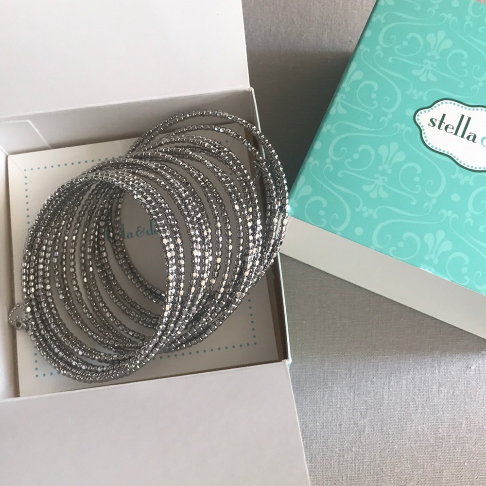 Stella & Dot silver Bardot bracelet